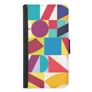 Decorative Geometric Abstract Vintage Pattern Samsung Galaxy S5 Wallet Case