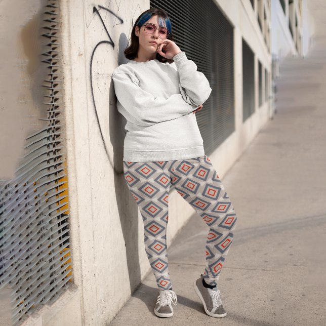 Decorative Geometric Capri Leggings (Creator Uploaded)