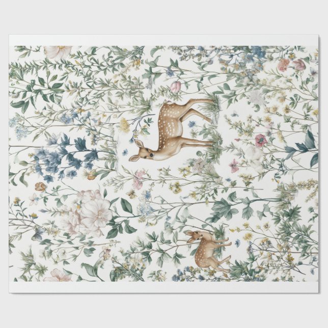  Decorative Gift Wrap Paper Forest Animal (Flat)