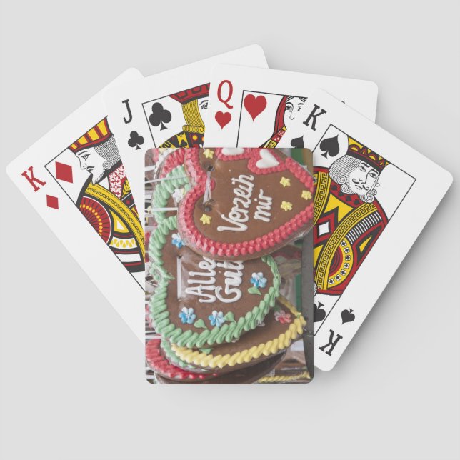 Decorative gingerbread cookies poker cards (Back)