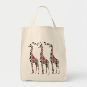  Decorative Giraffe Tote Bag