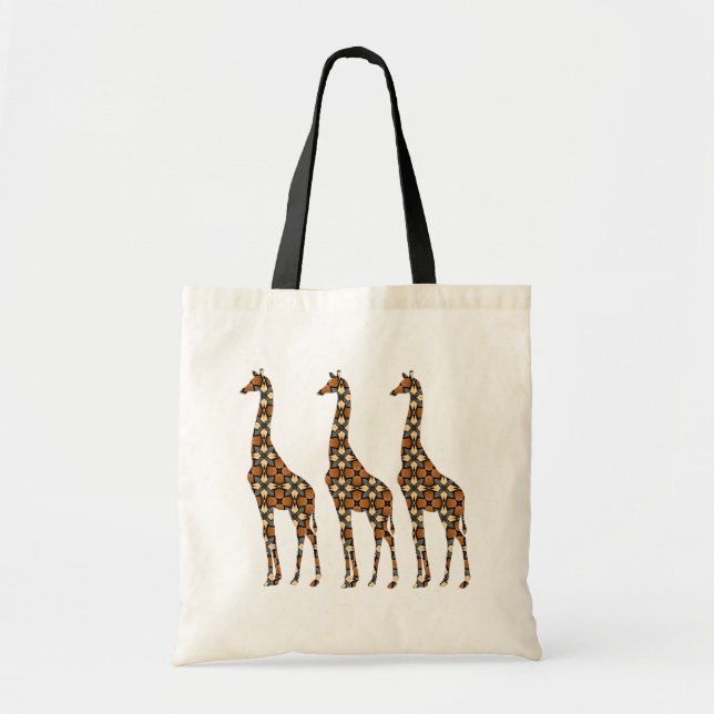  Decorative Giraffe Tote Bag (Front)
