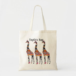 Decorative Giraffe Tote Bag