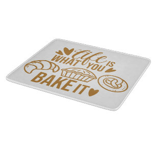 Decorative Glass Cutting Board 12"