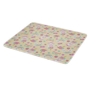 Decorative Glass Cutting Board 12"