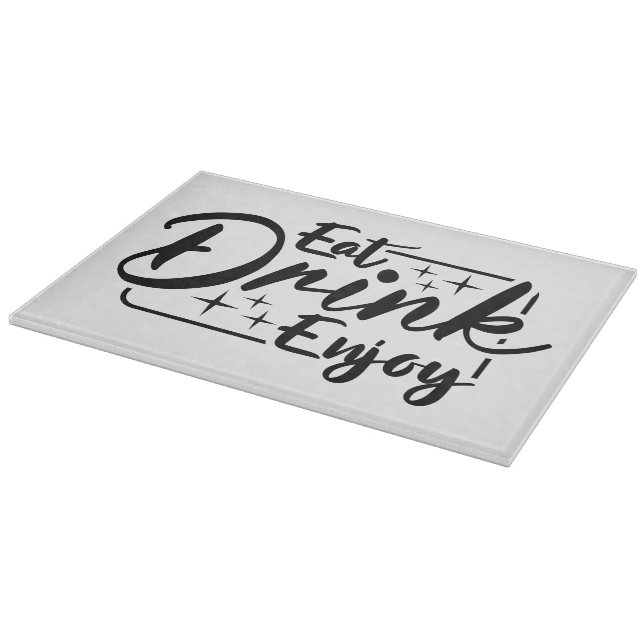 Decorative Glass Cutting Board 15"x11" (Corner)