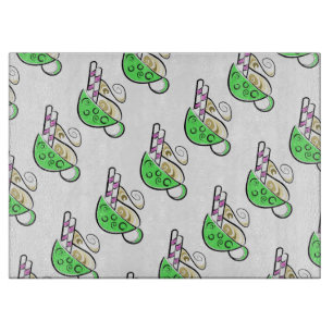 Decorative Glass Cutting Board/Hot Drink Cutting Board