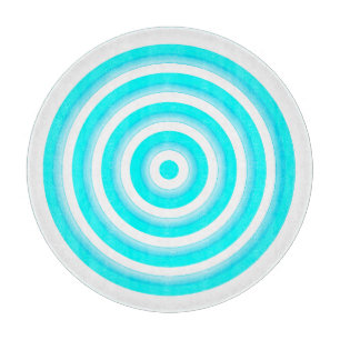 Decorative Glass Cutting Board with Circle Design