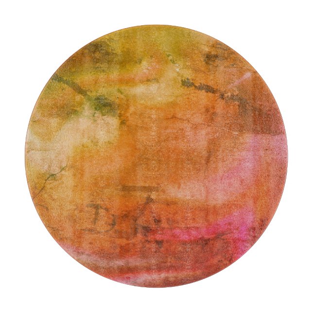 Decorative Glass Cutting Board with marble Design (Front)