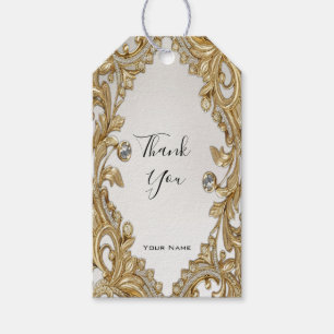 Decorative Gold Gift Tag