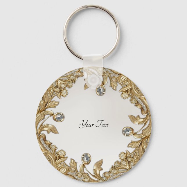 Decorative Gold Keychain (Front)