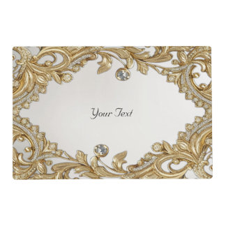 Decorative Gold Paper Placemat