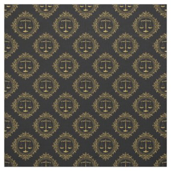 Decorative Gold Scales Of Justice | Lawyer Fabric by wierka at Zazzle