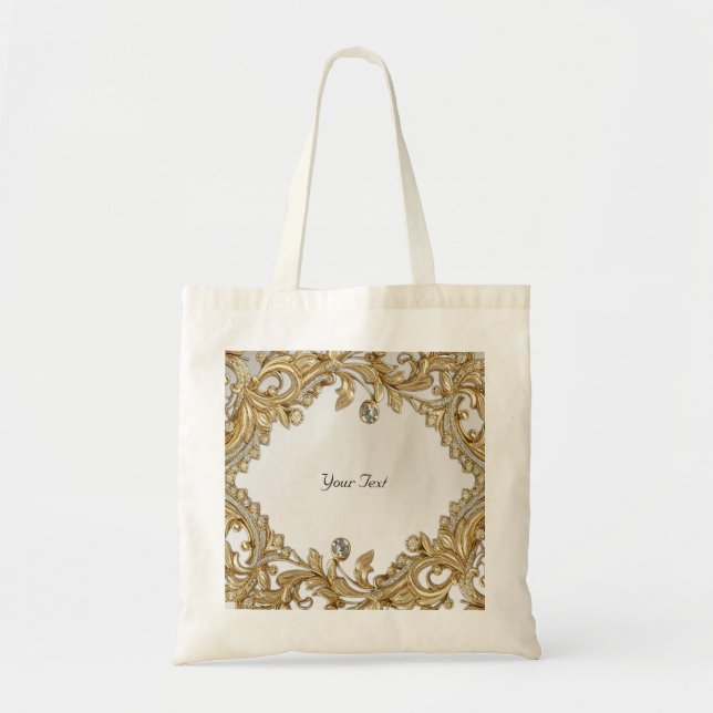Decorative Gold Tote Bag (Front)