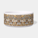 Decorative Gold White Floral Ceramic Pet Bowl<br><div class="desc">Beautiful Decorative Gold White Floral Ceramic Pet Bowl</div>