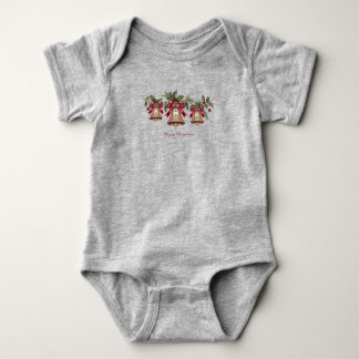 Decorative Golden Bells Baby Bodysuit