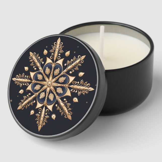 Decorative Golden Mini Candle Favors (Corner)