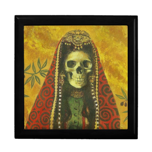 Decorative Gothic Skeleton Gift Box (Front)
