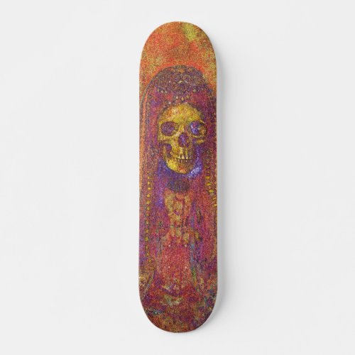 Decorative Gothic Skeleton Skate Board