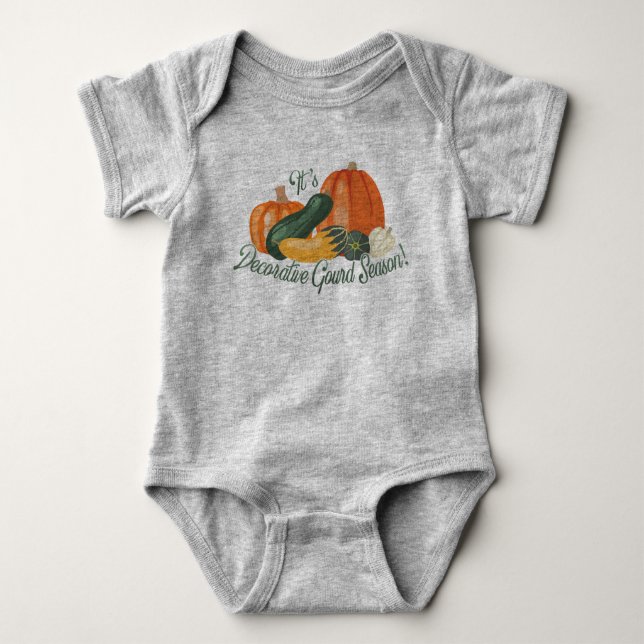 Decorative Gourd Season Baby Bodysuit (Front)