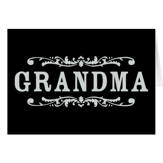 Decorative Grandma Cards (Front Horizontal)
