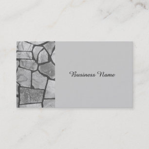 Decorative Grey Stone Paving Look Business Card