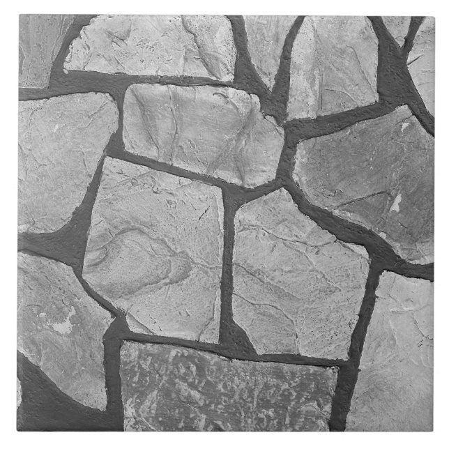 Decorative Grey Stone Paving Look Tile (Front)