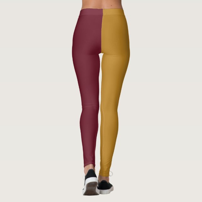  Decorative Half And Half  Leggings (Back)