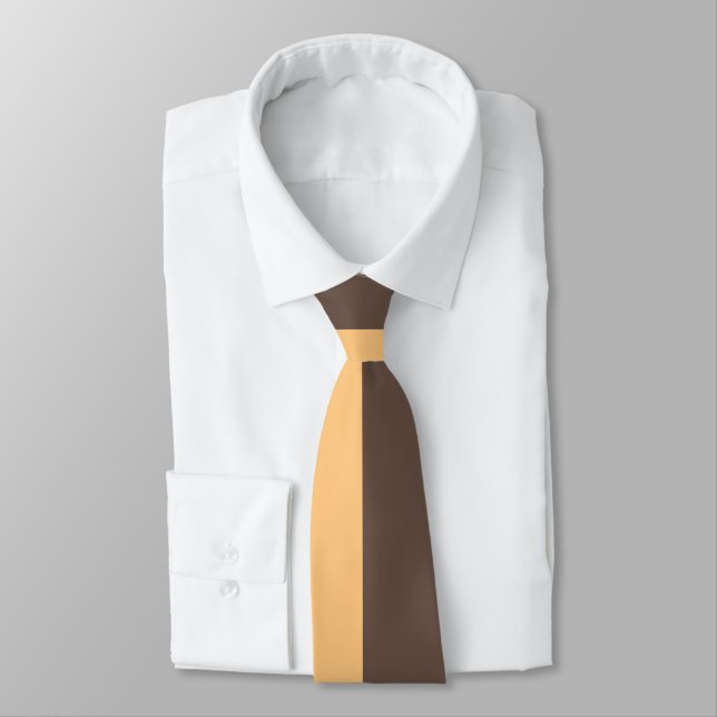  Decorative Half And Half  Neck Tie (Tied)