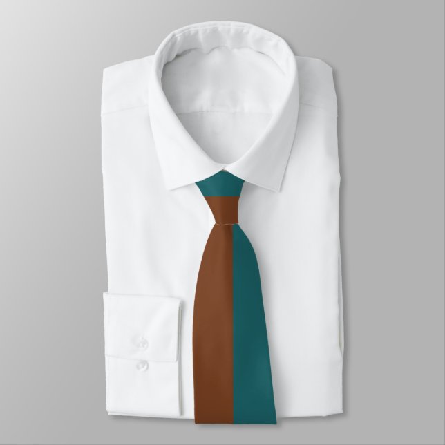 Decorative Half And Half  Neck Tie (Tied)