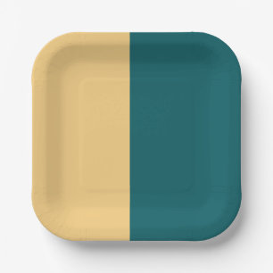  Decorative Half And Half  Paper Plates