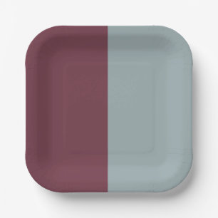 Decorative Half And Half Paper Plates