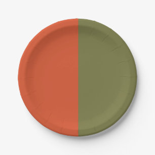  Decorative Half And Half  Paper Plates