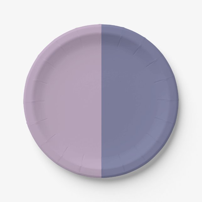  Decorative Half And Half  Paper Plates (Front)