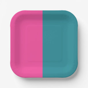  Decorative Half And Half  Paper Plates