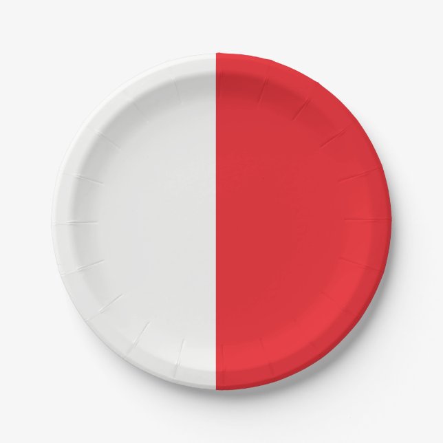  Decorative Half And Half  Paper Plates (Front)