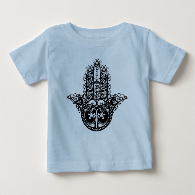Decorative Hamsa Design Baby T-Shirt (Front)