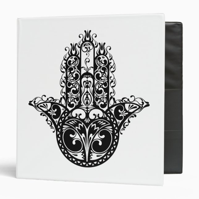 Decorative Hamsa Design Binder (Front/Inside)