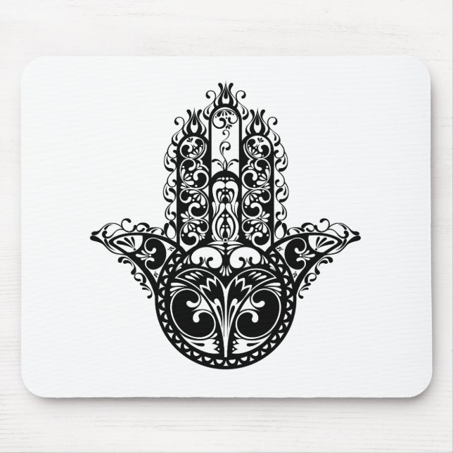 Decorative Hamsa Design Mouse Pad (Front)