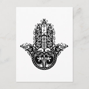 Decorative Hamsa Design Postcard