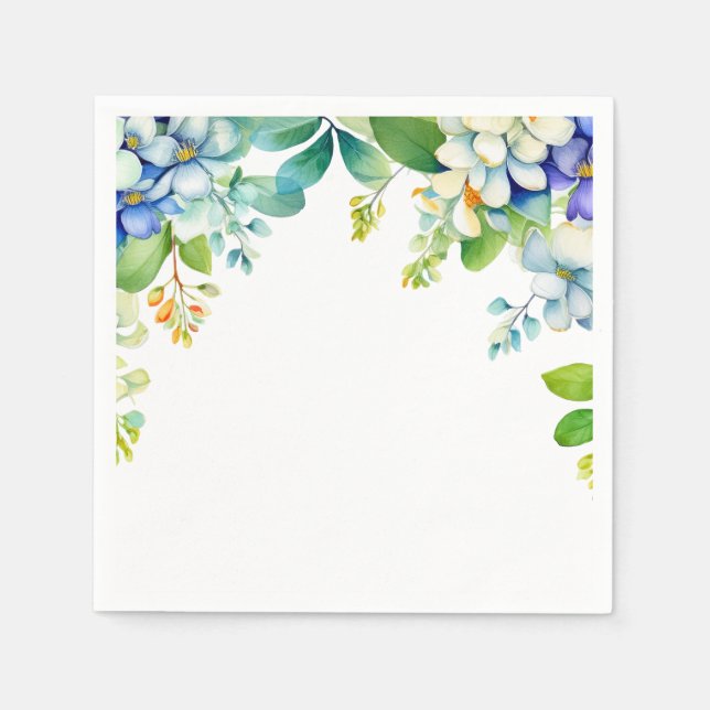 Decorative hanging flowers napkins (Front)