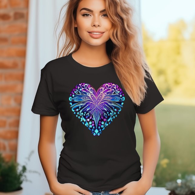 Decorative Heart Design T-Shirt (Creator Uploaded)