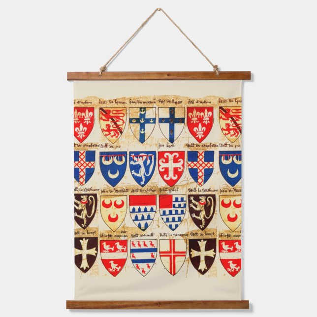 Decorative Heraldry Pattern Hanging Tapestry (Front)