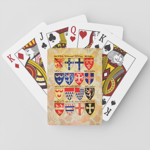 Decorative Heraldry Pattern Playing Cards