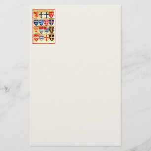 Decorative Heraldry Pattern Stationery