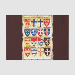 Decorative Heraldry Pattern Tissue Paper