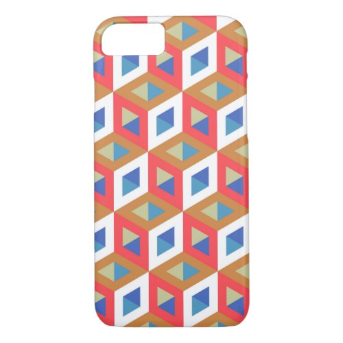 Decorative Hexagons Mosaic Pattern 2 iPhone 87 Case