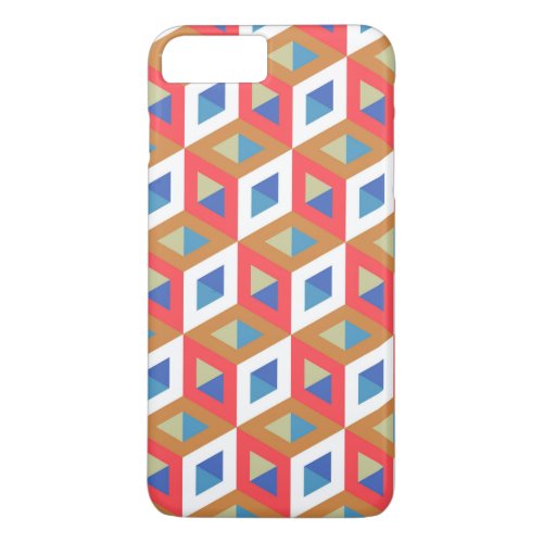 Decorative Hexagons Mosaic Pattern 2 iPhone 8 Plus7 Plus Case