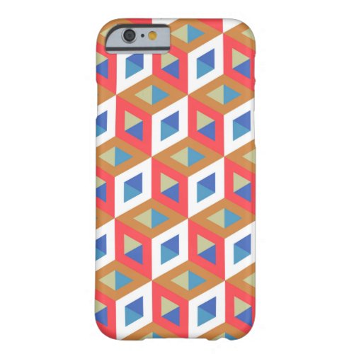 Decorative Hexagons Mosaic Pattern 2 Barely There iPhone 6 Case