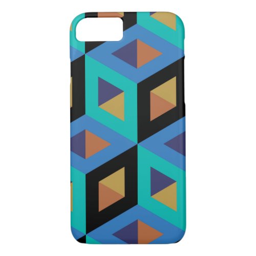 Decorative Hexagons Mosaic Pattern 4 iPhone 87 Case